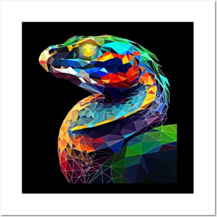 Snake portrait Posters and Art